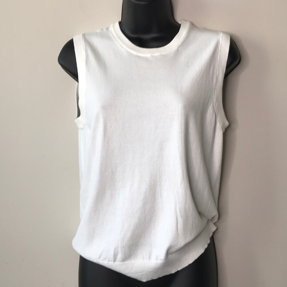 J. Crew Tops - White J. Crew Sleeveless Crew Neck Sweater